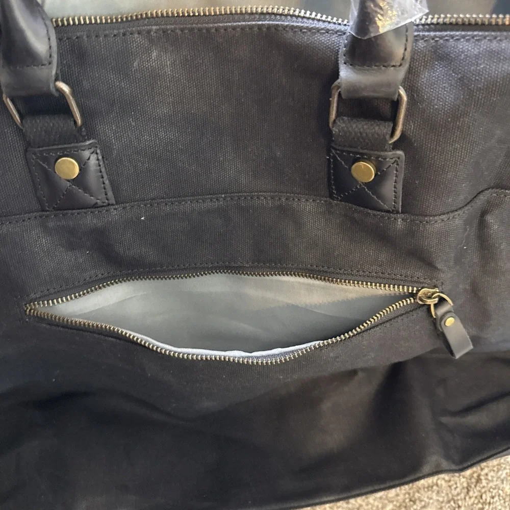 Soaeon Duffle Bag Waterproof‎ Canvas With Genuine Leather